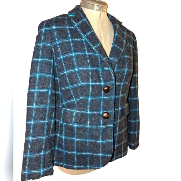 Talbot's plaid wool jacket size 6 petite - Picture 1 of 7